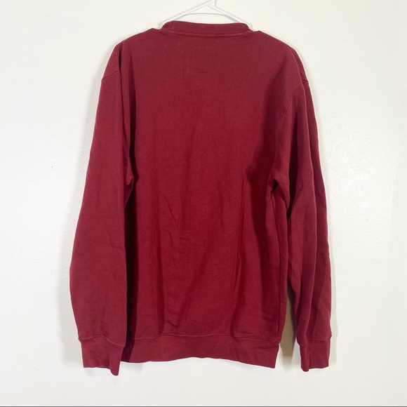 CLICKBAIT Red Crewneck Sweatshirt Graphic Top M - Picture 4 of 4